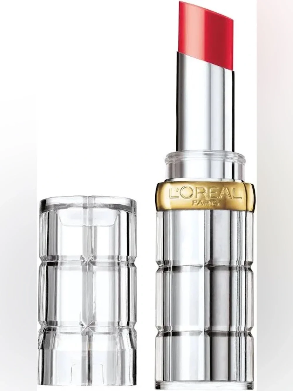 L'Oreal Red Lipstick in Clear Jewel Case